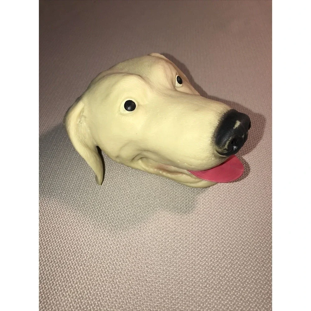 Schylling Dog Hand Puppet Stretchy Rubber Latex Lifelike Retriever Lab